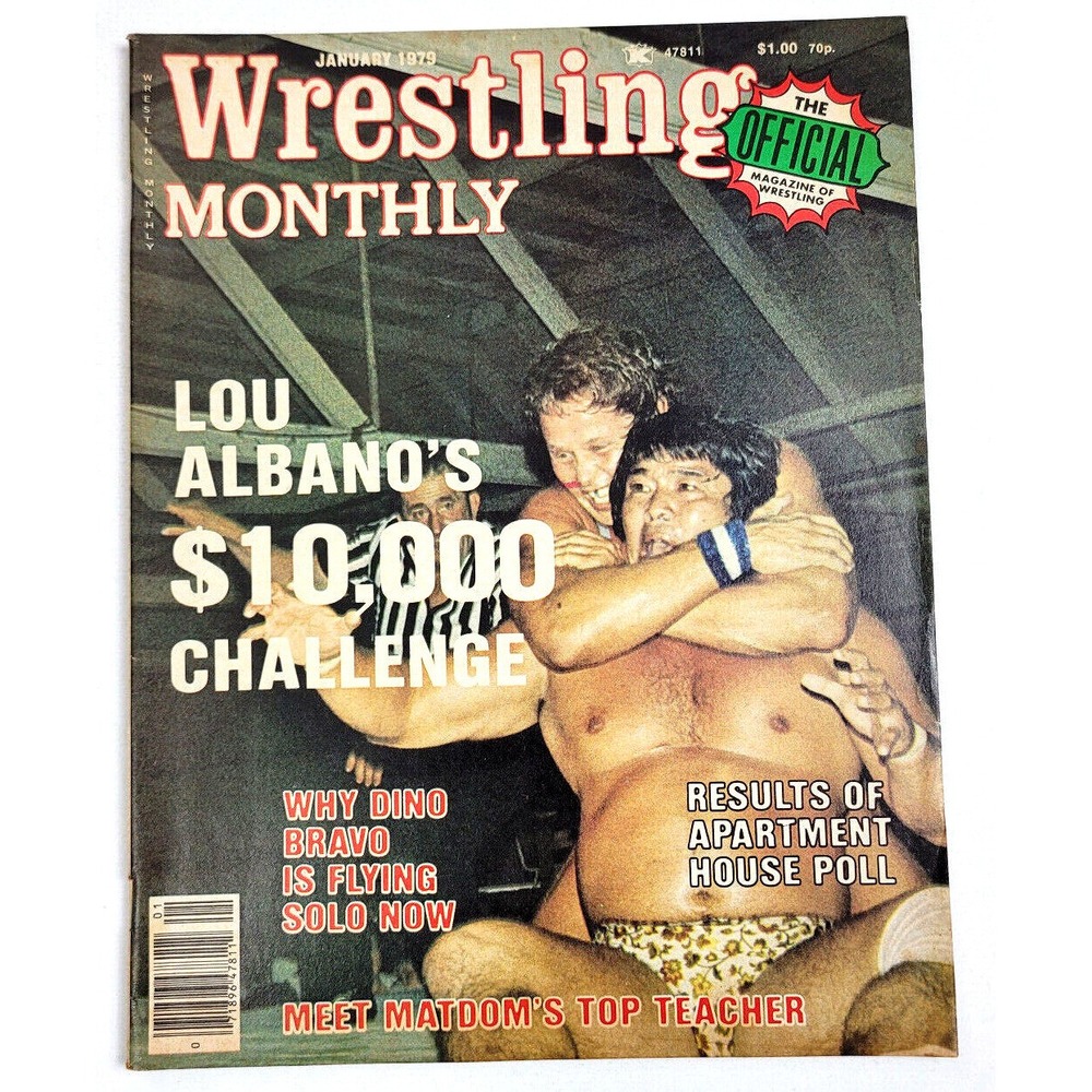 WRESTLING MONTHLY - JAN‎ 1979 / CAPTAIN LOU ALBANO / DINO BRAVO  / GORDON SOLI